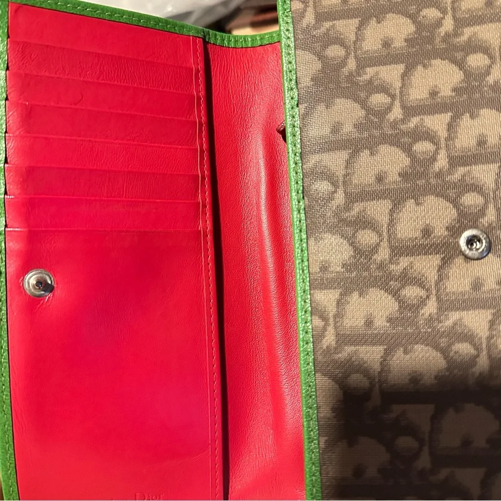 VINTAGE CHRISTIAN DIOR Monogram #1 Flap Wallet